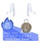 25 Pieces (1.4 Inch) Acrylic Easel Stands Display Stands/Plate Stands Coin Display Easel Holder for Air-Tite Coins Pocket Watches Capsules Challenge Medals Casino Chips , Photo Display,Baseball Sports